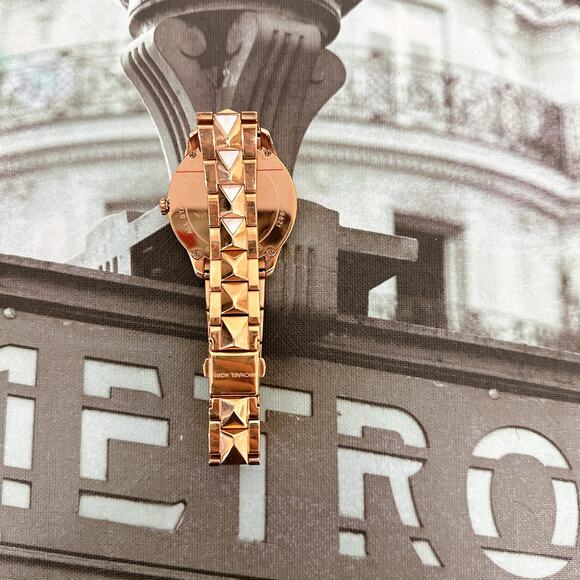 Michael Kors MK6671 Runway Mercer Rose Gold-Tone and Pearl Watch main image 6